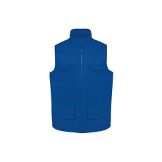 Designed To Work WK607 bélelt unisex mellény sok zsebbel Designed To Work, Royal Blue-L