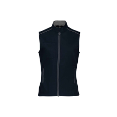 Designed To Work WK6149 Női mellény három zsebbel és kontrasztos díszítésekkel Designed To Work, Navy/Silver-2XL