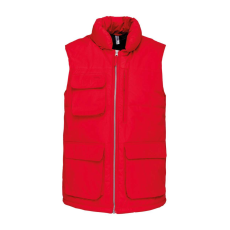 Designed To Work WK615 vízálló bélelt unisex mellény Designed To Work, Red-L