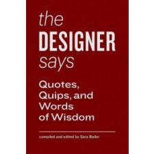  Designer Says – Sara Bader idegen nyelvű könyv
