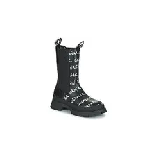 Desigual Csizmák SHOES CHELSEA HIGH LETTERING Fekete 39 női csizma, bakancs