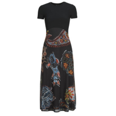 Desigual Hosszú ruhák PAISLEY MESH LACROIX Fekete EU XL