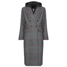 Desigual Kabátok CAPUCHA CHECK Szürke EU XL