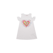 Desigual Rövid ruhák VEST_BLOOM Fehér 7 / 8 éves lányka ruha