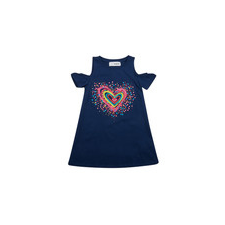 Desigual Rövid ruhák VEST_BLOOM Tengerész 9 / 10 éves lányka ruha