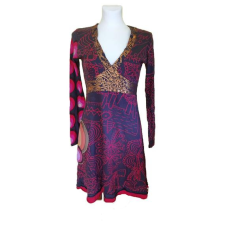  Desigual sötétkék színű mintás női ruha (méret: L) női ruha