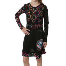 Desigual Uagagudu fekete, flitteres lány ruha – 4 év