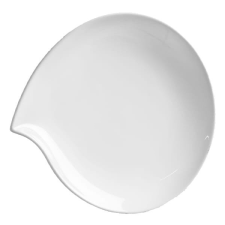  Desszertes tányér AMBITION Mango hullám fehér tányér és evőeszköz