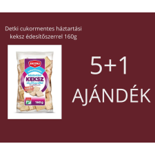 Detki 5+1 AJÁNDÉK! Detki cukormentes háztartási keksz édesítőszerekkel 160g csokoládé és édesség
