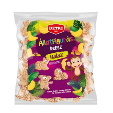 Detki Detki Állatfigurás keksz 160g. BANÁNOS csokoládé és édesség