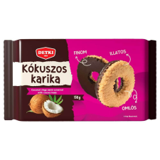 Detki Kókuszos karika étbevonóval, 150g csokoládé és édesség