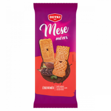 Detki Mese mézes linzer kakaós étbevonómasszával félig mártva 180 g csokoládé és édesség