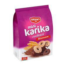 Detki Mini Karika vaníliaízű teasütemény ét 150g /12/ ZACSKÓS csokoládé és édesség