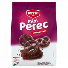Detki mini perec étbevonóval 160 g csokoládé és édesség