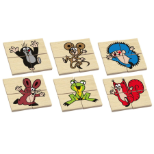 Detoa fa puzzle Kisvakond 6x4 db kreatív és készségfejlesztő
