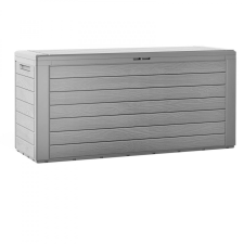 Deuba Woody kerti tárolóláda szürke fahatású 300l 120x46x57cm 108981 kerti tárolás