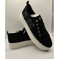  Devergo Jeans Agatha Black platformos tornacipő