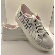  Devergo Jeans Agatha White platformos tornacipő női cipő