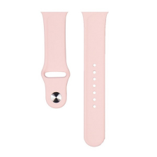 Devia Apple Watch 1-6, SE (42 / 44 mm) / Watch 7-8 (45 mm) / Watch Ultra (49 mm), szilikon pótszíj, állítható, Devia Delux Sport, rózsaszín (RS139935) okosóra kellék