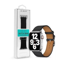 Devia Apple Watch 42-49mm PU Leather Black okosóra kellék