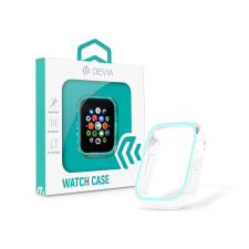 Devia Apple Watch szilikon védőtok - Devia Luminous Series Shockproof Case For iWatch - 41 mm - kékes zöld okosóra kellék