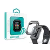 Devia Apple Watch ütésálló védőtok - Devia Sport Series Shockproof Case For iWatch - 45 mm - black/transparent