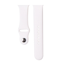 Devia DELUXE SPORT pótszíj (egyedi méret, szilikon, állítható) FEHÉR Apple Watch Series 5 44mm, Apple Watch Series 4 44mm, Apple Watch Series 1 42mm, Apple Watch Series 2 42mm, Apple Watch Seri okosóra kellék