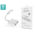 Devia Devia Type-C - 2x Type-C audio adapter - Devia Smart Series Adapter Type-C to Dual Type-C - fehér (ST354137)