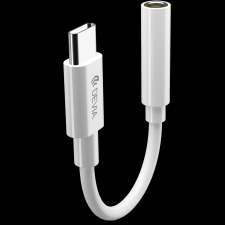 Devia EC608 USB Type-C Audió és töltő Adapter - Fehér mobiltelefon kellék
