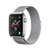 Devia ELEGANT pótszíj (egyedi méret, fém, milánói szíj, mágneses zár) EZÜST Apple Watch Series 4 40mm, Apple Watch Series 5 40mm, Apple Watch Series 1 38mm, Apple Watch Series 2 38mm, Apple