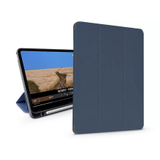 Devia Leather Apple iPad 10.2 (2019/2020/2021) tablet védőtok on/off funkcióval, érintőtoll tartóval kék (ST334078) tablet tok