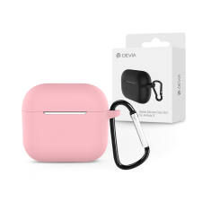 Devia Naked Apple AirPods 3 Szilikon tok - Pink audió kellék