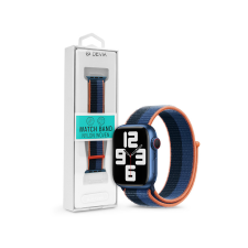 Devia Nylon Woven Apple Watch S1/S2/S3/S4/S5/S6/S7/S8/S9/SE Nylon Sport Pánt 38/40/41mm - Kék/Narancs okosóra kellék