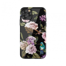 Devia Perfume Lily iPhone 11 Pro (5,8&quot;) virág mintás fekete műanyag hátlap tok tok és táska