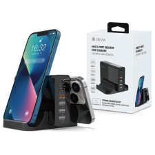 Devia RX-1919-6 7-in-1 töltőállomás fekete (RX-1919-6) mobiltelefon kellék