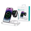 Devia Smart Series 3 az 1-ben vezeték nélküli töltőállvány iPhone-hoz, Apple Watch-hoz és AirPods-hoz, éjjeli fénnyel