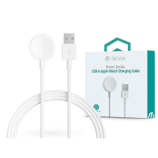 Devia Smart Series mágneses töltőkábel Apple Watch-hoz + USB-A kábel - fehér okosóra kellék