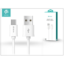 Devia Smart USB - USB Type-C 2.0 adat- és töltőkábel 1m fehér (ST993405) (ST993405) kábel és adapter