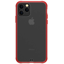 Devia Soft Elegant iPhone 11 Pro (5,8") átlátszó tok piros kerettel tok és táska