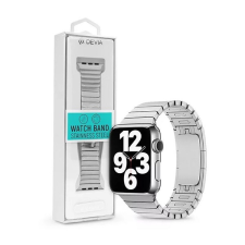 Devia st325137 apple watch 42/44/45/49 mm ezüst fém óraszíj okosóra kellék