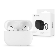 Devia szilikon tok AirPods Pro2 fülhallgatóhoz - Devia Silicone Case Suit For   AirPods Pro2 - fehér audió kellék