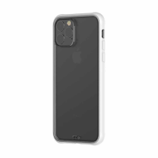 Devia Telefontok, iPhone 11 Pro Max hátlaptok, fehér kerettel, átlátszó, Devia Soft Elegant tok és táska