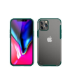 Devia Telefontok, iPhone 12 Mini hátlaptok, ütésálló, zöld kerettel, átlátszó, Devia Pioneer