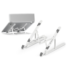 Devia univerzális asztali tablet/laptop tartóállvány max. 16" méretű            készülékekhez - Devia Smart Series Multi-function Folding Stand For             Tablet/Laptop - fehér (ST364044) - Notebook Állvány / Hűtő laptop kellék