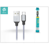 Devia USB töltő- és adatkábel 1 m-es vezetékkel - Devia Tube for Type-C USB 2.4A - silver/blue
