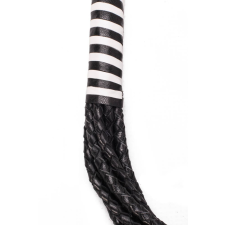 Devil Sticks 8 tail polish leather flogger 22″ korbács, paskoló