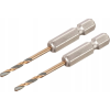 Dewalt DT20601-QZ HSS-G Fém spirálfúró 2 darab 2.5 mm Teljes hossz 60 mm Korrózió ellen védett Hatlap 2 db (DT20601)