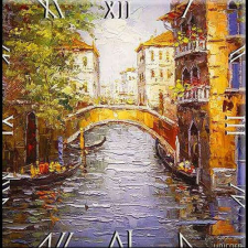 Diamant Üveg falióra 30x30cm, Velence falióra