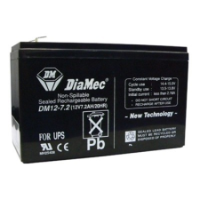 DIAMEC DM12-7.2UPS akkumulátor biztonságtechnikai rendszerekhez és elektromos játékokhoz, biztonságtechnikai eszköz