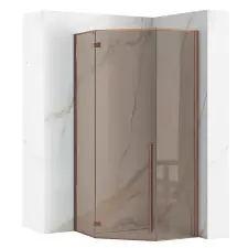  DIAMOND - 90x90 Copper Brush Sarok Zuhanykabin kád, zuhanykabin